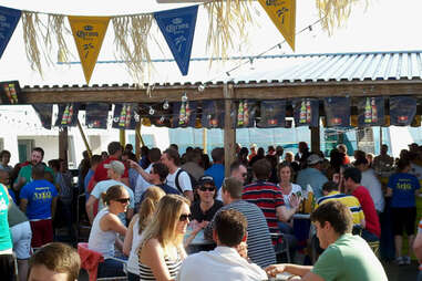 Outside Cantina Marina dock bar in Washington DC