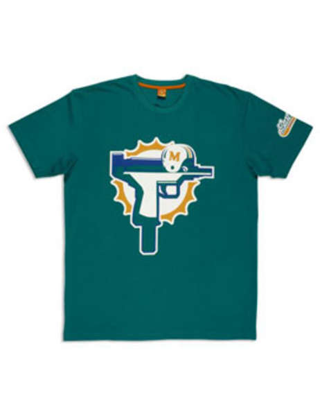 Custom Miami Dolphins Uzi Gun T Shirt Football Jersey Funny Ryan