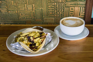 Breakfast tacos at Cenote