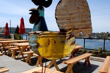 Outdoor space at Little Water Cantina