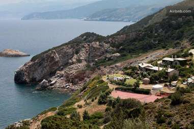 Aegean Island Villa Shot From Above