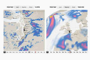 Forecast Weather App Precipitation Screen Shot