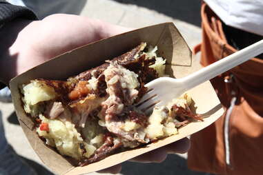 Bacon and cheese hash from the Hash Bar at Smorgasburg