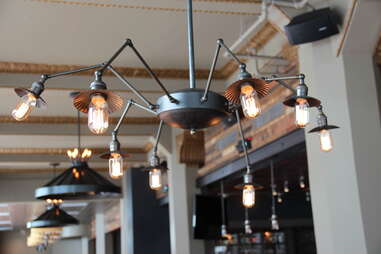 Spider lamp at Tribune Tavern