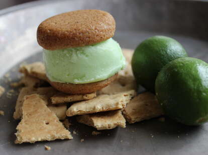 key lime and graham cracker ice cream sandwich from peteybird