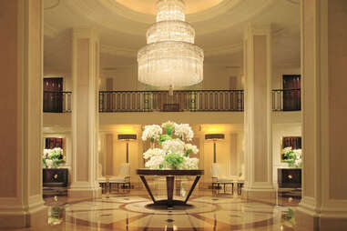 Lobby of Beverly Wilshire hotel