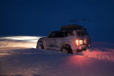 Taking a night safari at ION Iceland 