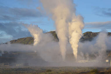 geysers at ION Iceland 