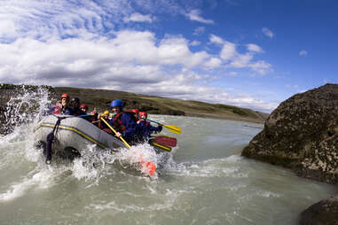 white water rafting at ION Iceland