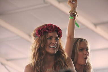 A girl in the audience at Coachella 2013