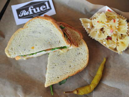 sandwich and side at reFuel