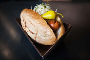 Smoke Bratwurst at Salt and Cleaver in San Diego.