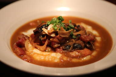 Shrimp and grits at Bitters, Bock, and Rye
