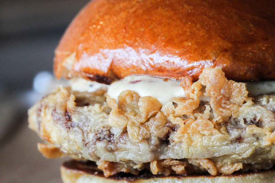 Haystack Burgers & Barley - Chicken-fried burger in the Richardson ...
