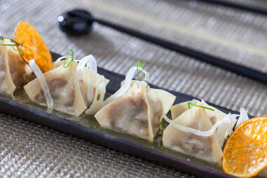Duck and fennel potstickers at Kabocha Japanese brasserie in the West Loop