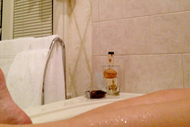 Moonshine balls and malt whiskey in the Beaumont Inn bathtub