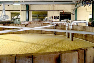 The mash tubs at Four Roses