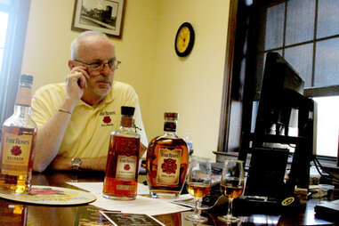 Four Roses' Master Distiller in his office.