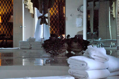 the soaking tub at the Brown Hotel