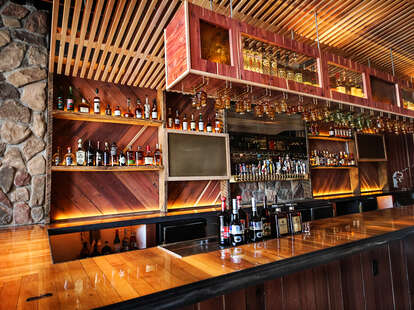 The bar at Sycamore Den in Normal Heights San Diego.