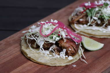 48 hour pork belly carnitas at Tequila Park