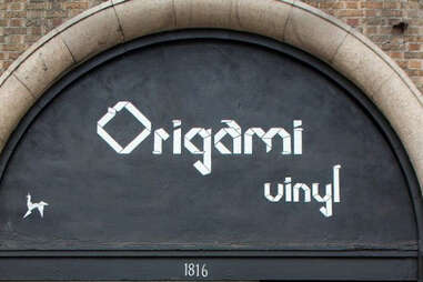 Sign at Origami Vinyl