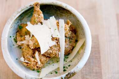 Deep-fried quail at State Bird Provisions