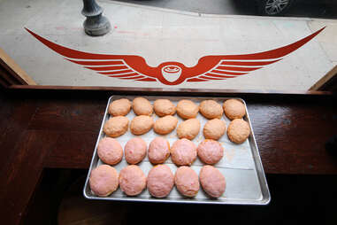 Strawberry shortcake doughnut at Glazed and Infused in Lincoln Park