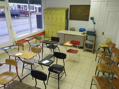 Interior of School Class