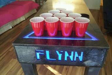 Tron Beer Pong Table