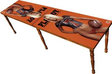 Playboy beer pong table
