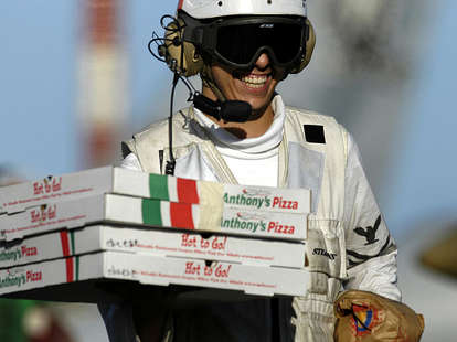 Navy pizza delivery