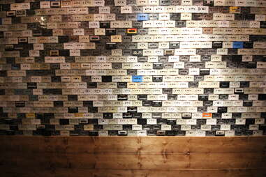 Cassette wall at Southside Spirit House 