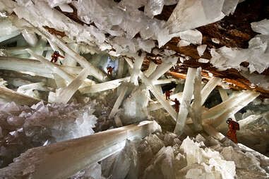 The Crystal Caves in the Naica mine in Mexico