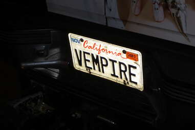 Kung Fu Vampire license plate