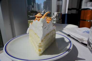 Vanilla meringue cake at Cipriani Miami