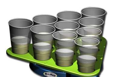 Spin Pong rotating beer tray