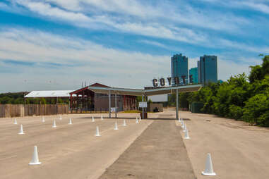 The entrance at Coyote Drive-In, Fort Worth, Texas