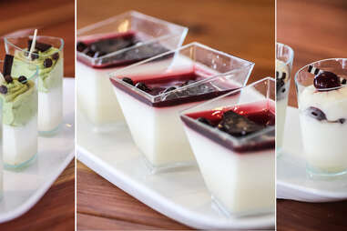 Italian dessert Shots at Piacere Mio in South Park San Diego.