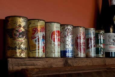 Beer cans at Bronwyn
