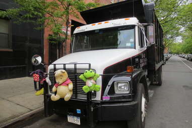 Truck with stuffed animals in Manhattan