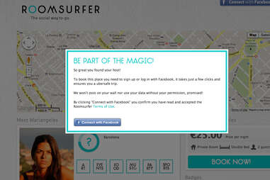 Roomsurfer "Book It" Page