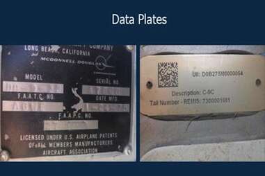 air force one data plates