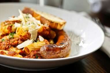 rigatoni bolognese at Pizza Republica