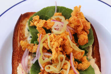 A clam roll at Parson's Chicken & Fish in Chicago