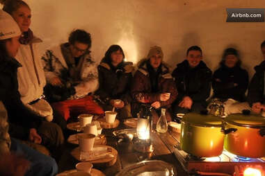 airbnbest igloo fondue