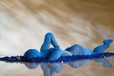 Lego sculpture at Art of Brick