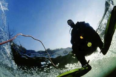 Ice diving in Siberia's Lake Baikal