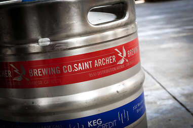 A keg at Saint Archer Brewery.