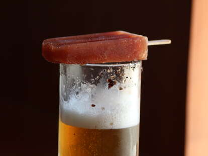 Michelada pop for dipping in beer